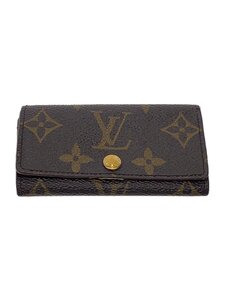 LOUIS VUITTON◆ミュルティクレ4_モノグラム・キャンバス_BRW/PVC/BRW/総柄/メンズ