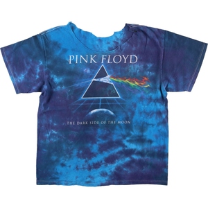 古着 PINK FLOYD ピンクフロイド タイダイ柄 カットオフ バンドTシャツ バンT メンズL /eaa430473