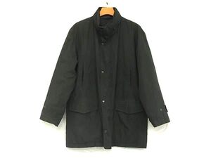 1円 BURBERRY バーバリー ポリエステル 中綿 アウター 上着 表記サイズL 洋服 メンズ ブラック系 AZ4996