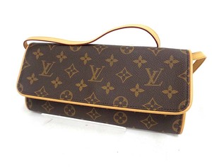 極美品 Louis Vuitton ルイヴィトン モノグラム ポシェットツインGM M51852 ポーチ ショルダーバッグ