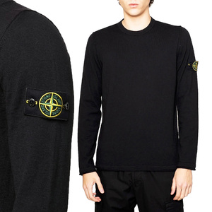 送料無料 1 STONE ISLAND ストーンアイランド 7615502B0 V0029 ブラック サマーニット セーター size M