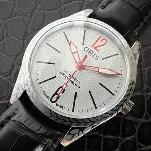 【美品・調整済】オリス ORIS ビンテージ 機械式 手巻き ウォッチ 腕時計 メンズ 中古 アンティーク 動作良好 ディズニー ミッキー NO.834