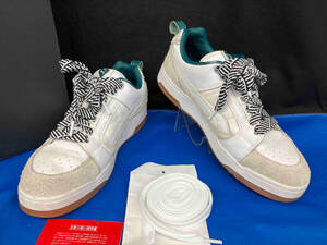 PUMA × ami プーマ x アミ SLIP STREAM LOW 2 387703-01 スニーカー スエード ホワイト x グリーン 約27cm