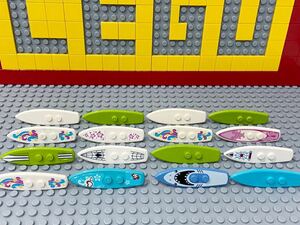 ☆サーフボード☆ レゴ　ミニフィグ用小物　大量20個　サーフィン　サーファー　板　( LEGO 海 ビーチ　B72514