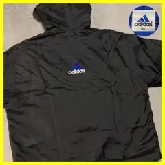 アディダス adidas ナイロンパーカー 中綿 90s デサント 日本製 黒L