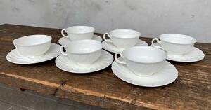 ★未使用★Noritake★Studio Collection★JAPAN★BONE CHINA★9810★ノリタケ★コ－ヒーカップ★ソーサー★6客★セット★食器★陶磁器★