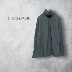 【C.D.S BASIC シーディーエスベーシック】　タートル　長袖カットソー