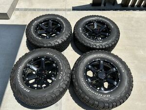 ★☆【美品タイヤ溝あり】MKW MK-56 17X8J PCD139.7 6穴 +20 265/70R17 ランドクルーザー プラド パジェロ サーフ FJ等☆★