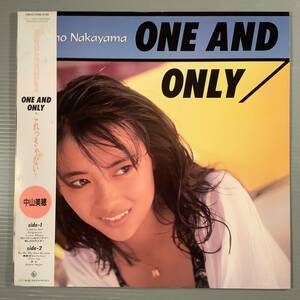 LP●中山美穂／ONE AND ONLY●帯付良好品！