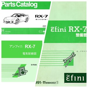 RX-7 FD3S 整備書 サービスマニュアル パーツカタログ エンジン整備書 電気配線図 他 pdf ※CD発送