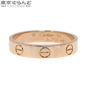 101754326 カルティエ CARTIER ミニ ラブリング ピンクゴールド K18PG #53 12.5号相当 LOVE RING リング・指輪 レディース 仕上済