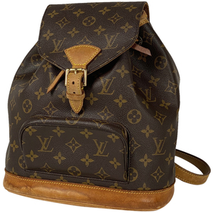 ルイ・ヴィトン Louis Vuitton モンスリ MM バックパック デイパック リュック モノグラム ブラウン M51136 レディース 【中古】