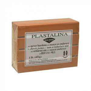 MODELING CLAY(モデリングクレイ)　PLASTALINA(プラスタリーナ)　粘土　ブラウン　1Pound　3個セット /a