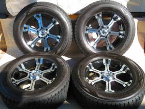 MKW MK-36 18インチ アルミ 8.0J +20 139.7 6H ☆ スタッドレスタイヤ DUNLOP ダンロップ WINTER MAXX SJ8 275/60R18 プラド ハイラックス