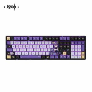 原神 キーボード 刻晴 Genshin メカニカル ゲーミング keyboard TTC軸 PBTキーキャップ RGBカラー ホットスワップ USB Type-C 108キー 配列