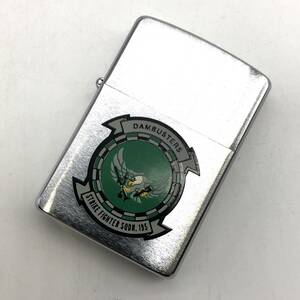 【美品/火花OK】ZIPPO ジッポ DAMBUSTERS STRIKE FIGHTER SQDN.195 オイルライター ＃1991年製 ダムバスターズ 第195戦闘攻撃飛行隊