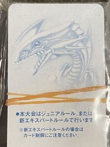 入手困難！希少！コレクター必見の逸品【ブルーアイズホワイトドラゴン柄】 遊戯王 非売品デュエリストトーナメント(エントリーカード)