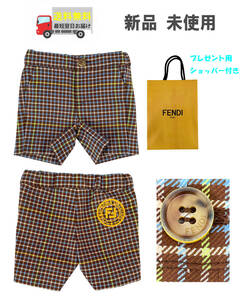 FENDI フェンディ KIDS 子供服 バミューダパンツ ショートパンツ サイズ３M　新品 未使用 レア商品　イタリア製　k052