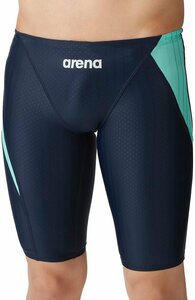 1564581-ARENA/メンズ 競泳水着 レーシングスパッツ ハーフレッグ 水泳 AQUA RACING/L