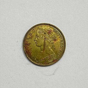 Y944 英屬時期 香港 1862 一分 ビクトリア女王 銅貨 直径約15.54mm 重量約1.7g 厚み約1.36mm