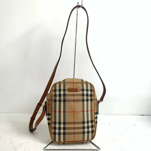 f001 C4 BURBERRY バーバリー ノバチェック ショルダーバッグ ポシェット 斜め掛け 鞄