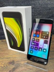 (訳あり)iPhone SE (第2世代) SIMフリー Black / 液晶修理履歴あり(非正規店)/バッテリー73%(交換推奨)