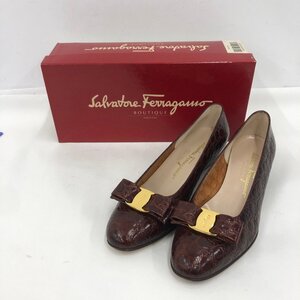 Salvatore Ferragamo サルヴァトーレ・フェラガモ　パンプス　DL 69505 338　サイズ8 C　箱入り【DAAQ5055】