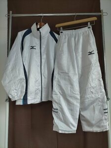 MIZUNO ミズノ 裏地起毛 ウインドブレーカー 上下 セットアップ size-S 白 