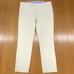 ●POLO RALPH LAUREN ラルフローレン ストレッチ スリムフィット チノパンツ 38 w100 アイボリー ポロ 3XL 4L 特大 大きいサイズ メンズ