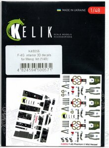 1/48　Reskit レスキット KELIK　48056　F-4G INTERIOR 3D DECALS FOR MENG KIT 　F-4Gモンモデル用