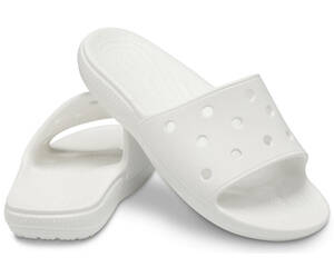 23cm クロックス（crocs） Classic Crocs Slide　クラシック クロックス スライド ホワイト M5W7 新品