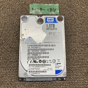 HDD-184 激安 HDD1TB 2.5インチ SATA 464時間 内蔵HDD WD WD10JPVX-16JC3T3 Crystaldiskinfoにて正常品 中古