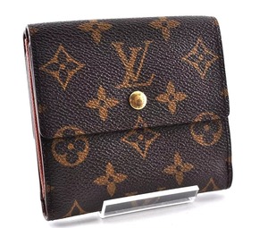 Louis Vuitton LV ルイヴィトン ポルトフォイユ エリーズ モノグラム 三つ折り財布 ウォレット レザー 革 ブラウン 茶色 総柄 正規品 X6069