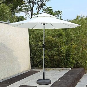 2.7M Outdoor Double Roof Terrace Garden Umbrella, Portable Patio Umbrella, Very Suitable For Garden, Beach Commercial Activity