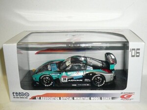 ☆1/43 EBBRO SUPER GT500 WOODONE ADVAN KONDO Z No.24 緑/黒