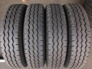 L2535　4本価格! 新車外し イボ付 9.9分山 225/80R17.5 123/122L 2023年製 ヨコハマ MY257 夏 たて溝 4トン 225/80-17.5 225/80/17.5