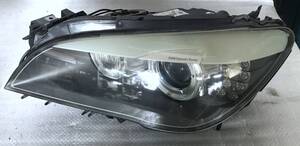 ●BMW 7シリーズ F01/02 前期 ヘッドライト 左 バルブ・バラスト付 純正部品 7 182 151●難あり中古品●