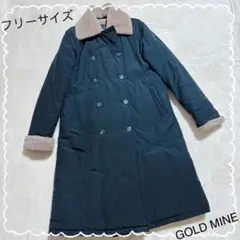 GOLDMINE　レディース　アウター　ダウンコート　ファー　ロング　ブラック