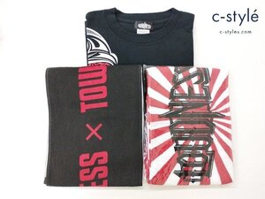 Q892b [セット] ブランド不明 LOUDNESS ラウドネス ツアータオル TOWER RECORDSタオル 半袖Tシャツ L 計3点 | ファッション小物 Q