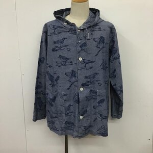 NEPENTHES S ネペンテス シャツ、ブラウス 長袖 フード付き 鳥 Shirt Blouse 紺 / ネイビー / 10089116