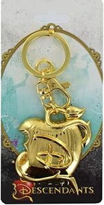 Disney (ディズニー)　Descendants （ディセンダント） Gold Logo Pewter Keyring　 キーリング メタル キーホルダー