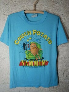 to2793　激レア　TROPIX　80ｓ　1988年製　vintage　ビンテージ　COUCH POTATO　カウチ　ポテト　キャラクター　半袖　tシャツ　YAMMIN’