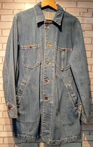 Lee GLT035 カバーオール リー Mサイズ アメカジ デニムワークコート ショップコート メンズ DENIM SHOP COAT BLUE