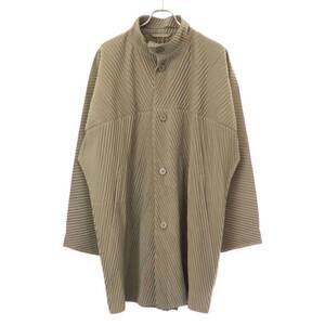 HOMME PLISSE ISSEY MIYAKE オム プリッセ イッセイ ミヤケ 23AW プリーツコート HP33JA121 グレージュ 3 IT5RGWJHQAWT