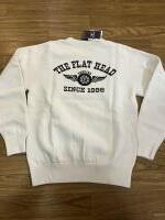 THE FLAT HEAD FN-SWC-101 SWEATSHIRT FLYING WHEEL アイボリー 40サイズ