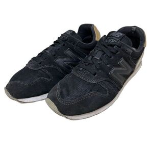 AL118 newbalance ニューバランス ML373 メンズ スニーカー US5.5 23.5cm ブラック ゴールド