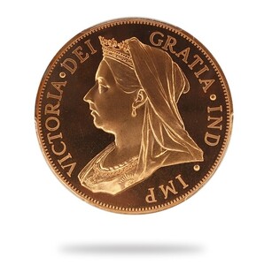 【1円～ スタート】1901年 カナダ　ヴィクトリア女王 1＄ PCGS PR67 RD ビクトリア 銅貨 INA Retro Fantasy アンティークコイン