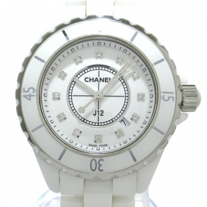 CHANEL(シャネル) 腕時計 J12 H1628 レディース ホワイトセラミック/33mm/12Pダイヤインデックス/新型 白