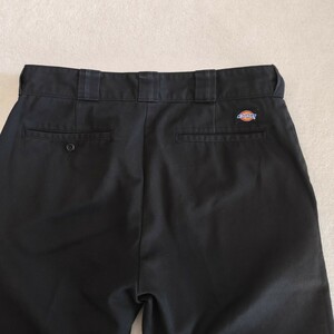 【34×30】実寸W84×L72 Dickies ディッキーズ 874ワークパンツ ブラック 黒 チノused