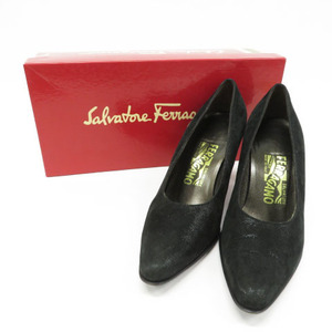 Salvatore Ferragamo サルヴァトーレ フェラガモ パンプス ブラック系 6 1/2 [240001512757] レディース